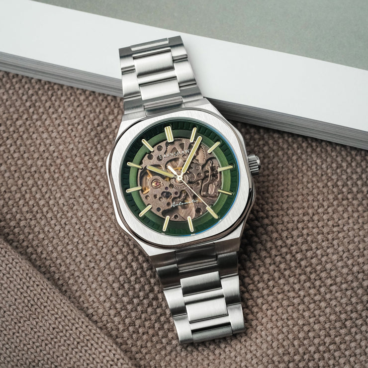 Thomas Earnshaw Discovery Exeter Skeleton Automatic Chartreuse Green