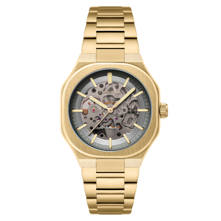 Thomas Earnshaw Discovery Exeter Skeleton Automatic Stone Grey