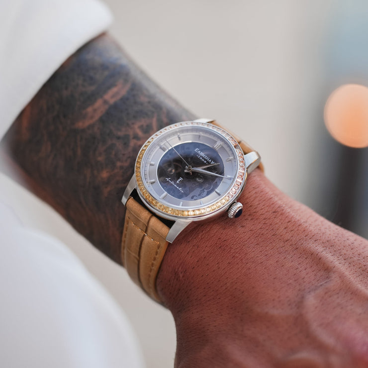 Thomas Earnshaw Celestial Glory Skeleton Automatic Caramel