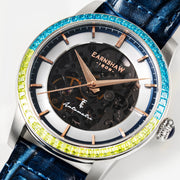 Thomas Earnshaw Celestial Glory Skeleton Automatic Electric Blue