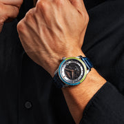 Thomas Earnshaw Celestial Glory Skeleton Automatic Electric Blue