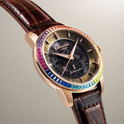 Thomas Earnshaw Celestial Glory Skeleton Automatic Amber Brown