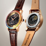 Thomas Earnshaw Celestial Glory Skeleton Automatic Amber Brown