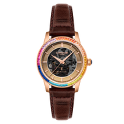 Thomas Earnshaw Celestial Glory Skeleton Automatic Amber Brown