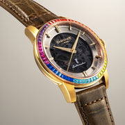 Thomas Earnshaw Celestial Glory Skeleton Automatic Walnut Brown