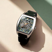 Thomas Earnshaw Heritage Wellington Skeleton Automatic Mint Green