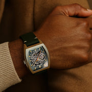 Thomas Earnshaw Heritage Wellington Skeleton Automatic Mint Green