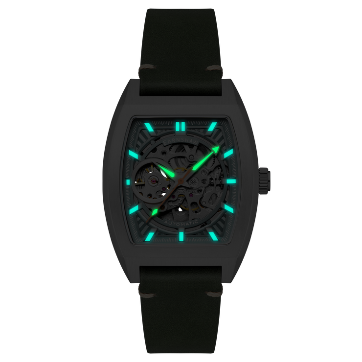 Thomas Earnshaw Heritage Wellington Skeleton Automatic Mint Green