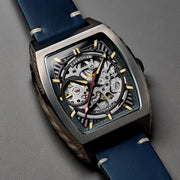 Thomas Earnshaw Heritage Wellington Skeleton Automatic Gunmetal Blue