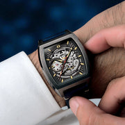 Thomas Earnshaw Heritage Wellington Skeleton Automatic Gunmetal Blue