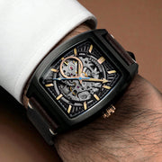 Thomas Earnshaw Heritage Wellington Skeleton Automatic Sable Black