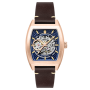 Thomas Earnshaw Heritage Wellington Skeleton Automatic Rosewater Blue