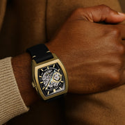 Thomas Earnshaw Heritage Wellington Skeleton Automatic Noir Gold