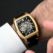 Thomas Earnshaw Heritage Wellington Skeleton Automatic Noir Gold