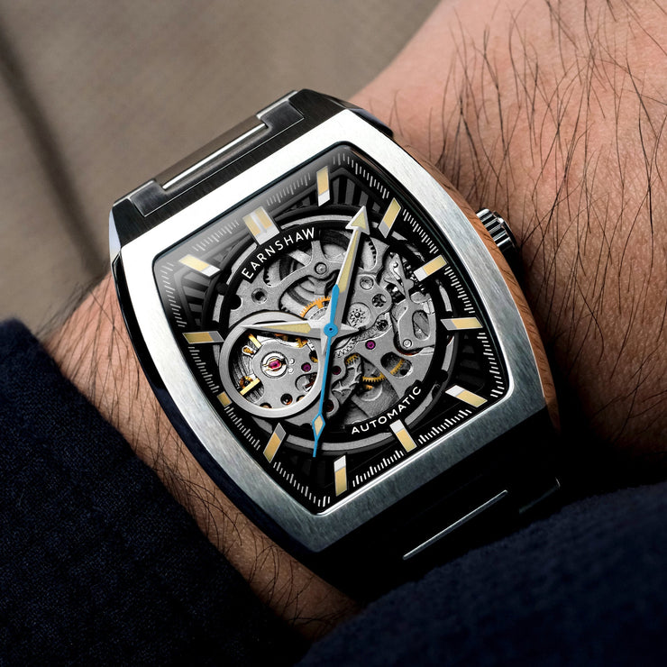 Thomas Earnshaw Heritage Wellington Skeleton Automatic Shadow Black