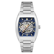 Thomas Earnshaw Heritage Wellington Skeleton Automatic Steel Blue