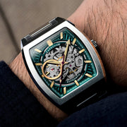 Thomas Earnshaw Heritage Wellington Skeleton Automatic Cerulean Blue