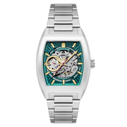 Thomas Earnshaw Heritage Wellington Skeleton Automatic Cerulean Blue