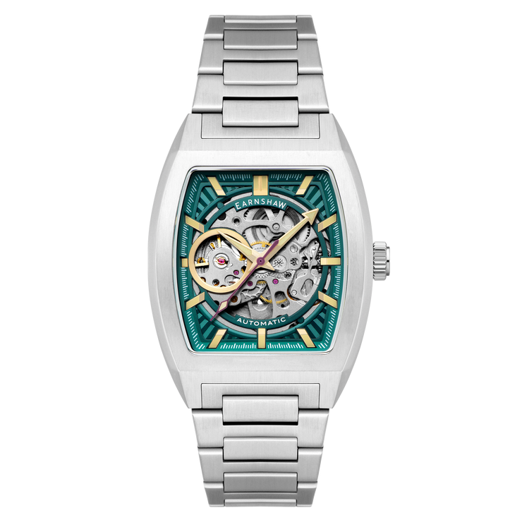 Thomas Earnshaw Heritage Wellington Skeleton Automatic Cerulean Blue