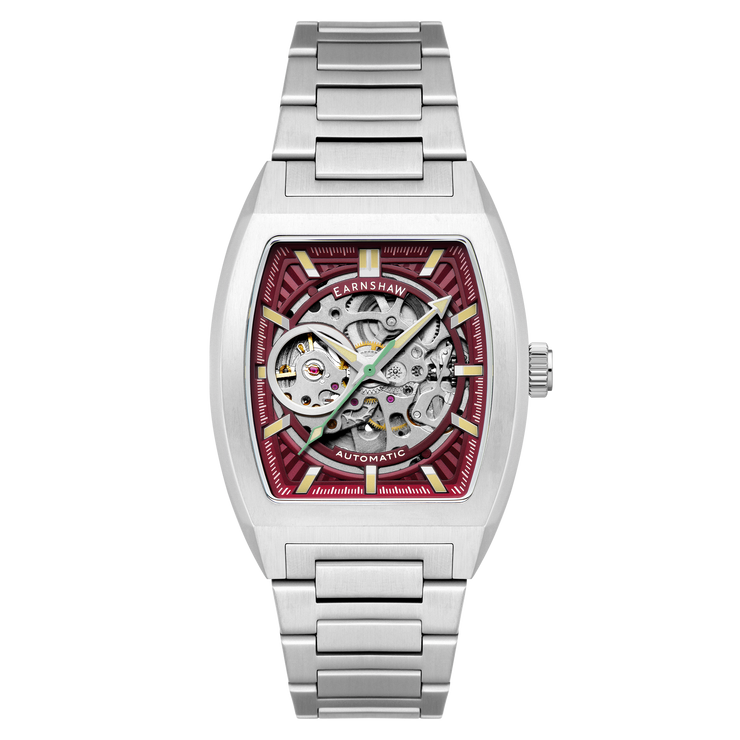 Thomas Earnshaw Heritage Wellington Skeleton Automatic Merlot