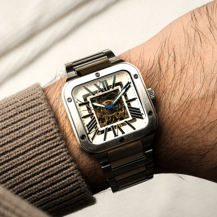 Thomas Earnshaw Engineer Lennox Skeleton Automatic Alabaster White