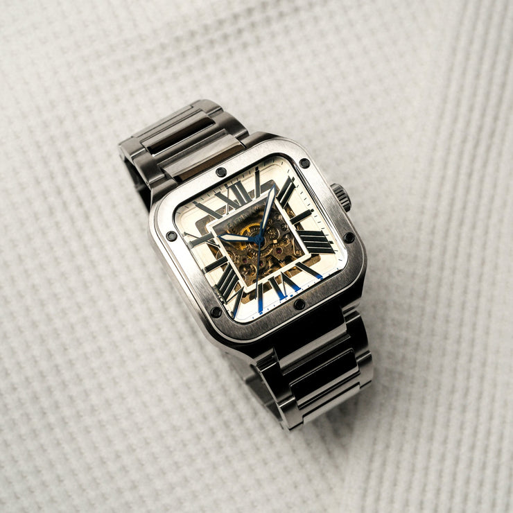 Thomas Earnshaw Engineer Lennox Skeleton Automatic Alabaster White