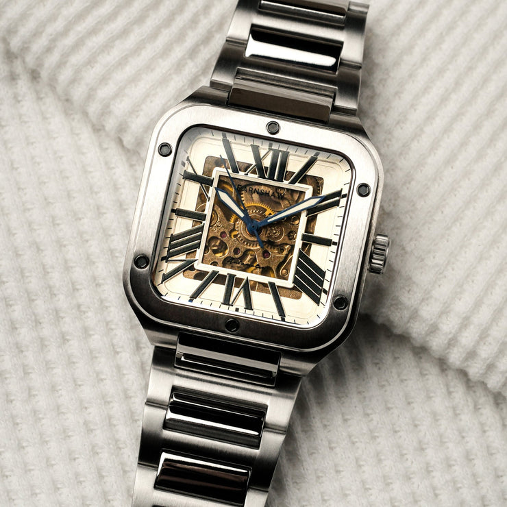 Thomas Earnshaw Engineer Lennox Skeleton Automatic Alabaster White