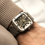 Thomas Earnshaw Engineer Lennox Skeleton Automatic Tan Black