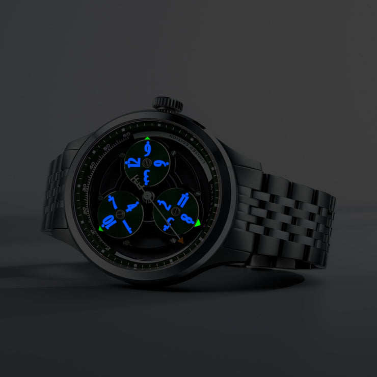 Thomas Earnshaw Engineer Hexham Trisect Automatic Jet Green Limited Edition