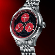 Thomas Earnshaw Engineer Hexham Trisect Automatic Charcoal Red Limited Edition