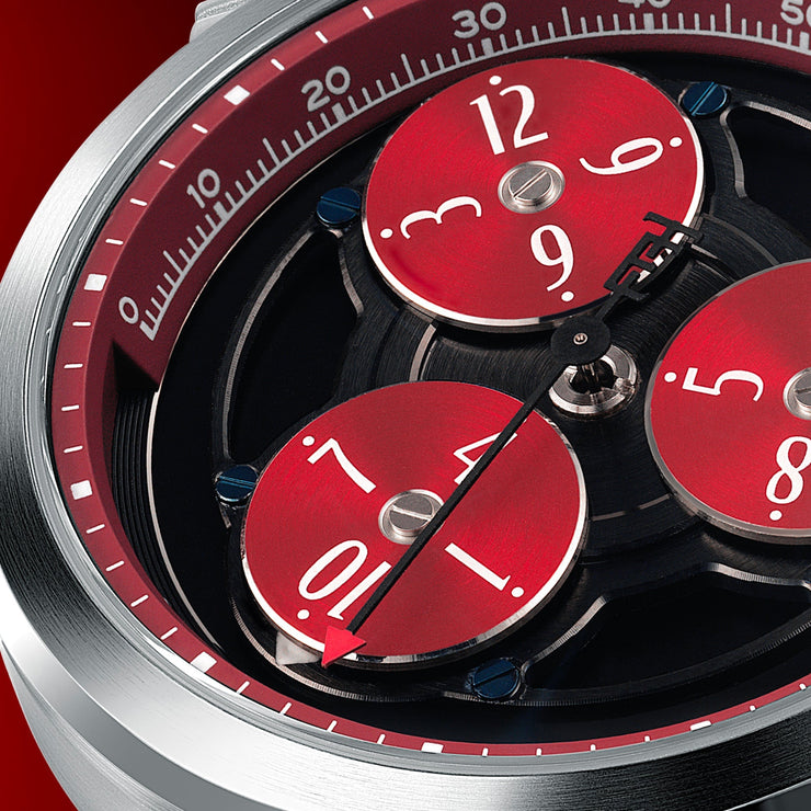 Thomas Earnshaw Engineer Hexham Trisect Automatic Charcoal Red Limited Edition