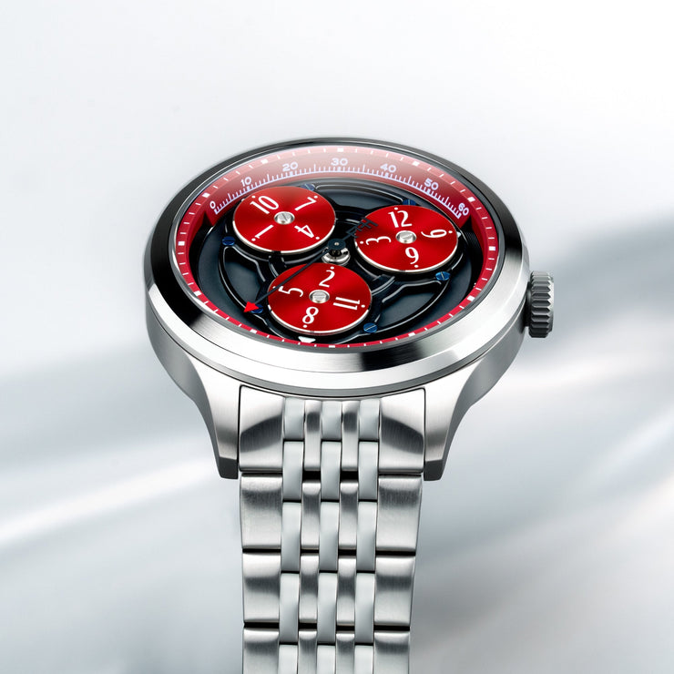 Thomas Earnshaw Engineer Hexham Trisect Automatic Charcoal Red Limited Edition