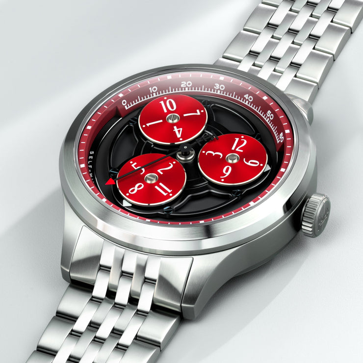 Thomas Earnshaw Engineer Hexham Trisect Automatic Charcoal Red Limited Edition