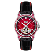 Thomas Earnshaw Nobility Nawab Grand Date Calendar Open Heart Automatic Limited Edition Scarlet Spark