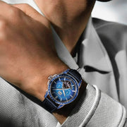 Thomas Earnshaw Nobility Nawab Grand Date Calendar Open Heart Automatic Limited Edition Cobalt Glow