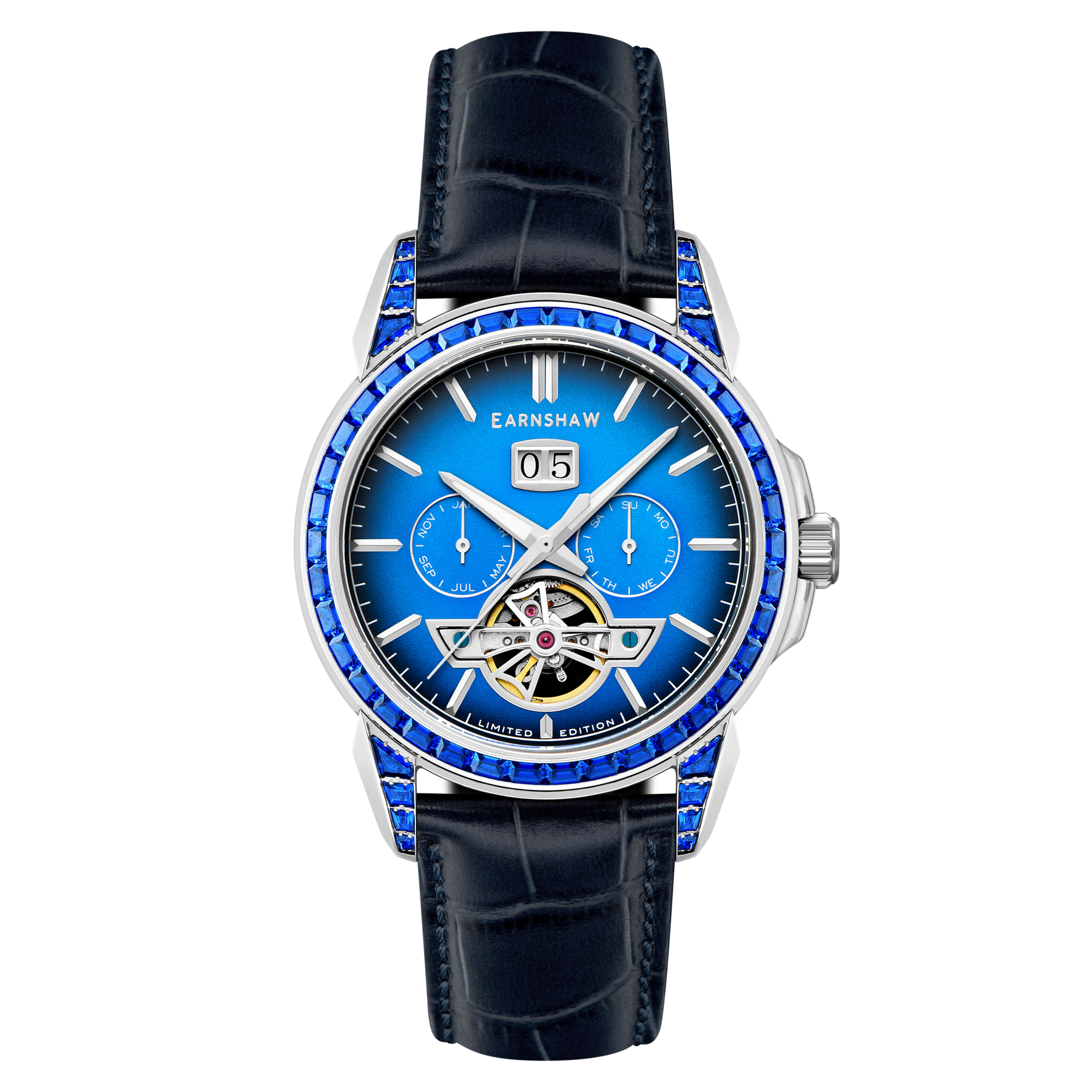 Thomas Earnshaw Nobility Nawab Grand Date Calendar Open Heart