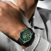 Thomas Earnshaw Nobility Nawab Grand Date Calendar Open Heart Automatic Limited Edition Olive Gem