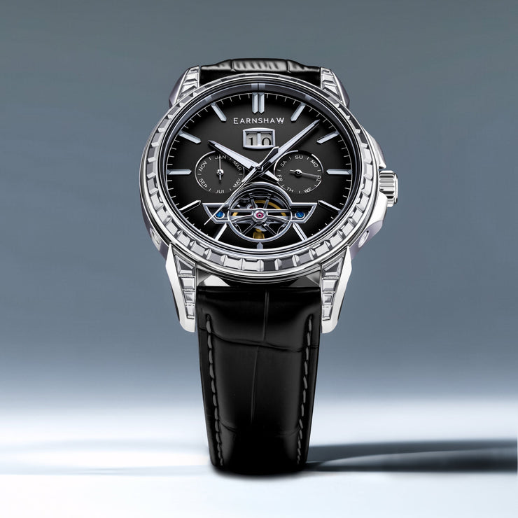 Thomas Earnshaw Nobility Nawab Grand Date Calendar Open Heart Automatic Limited Edition Midnight Jewel