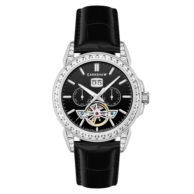 Thomas Earnshaw Nobility Nawab Grand Date Calendar Open Heart Automatic Limited Edition Midnight Jewel