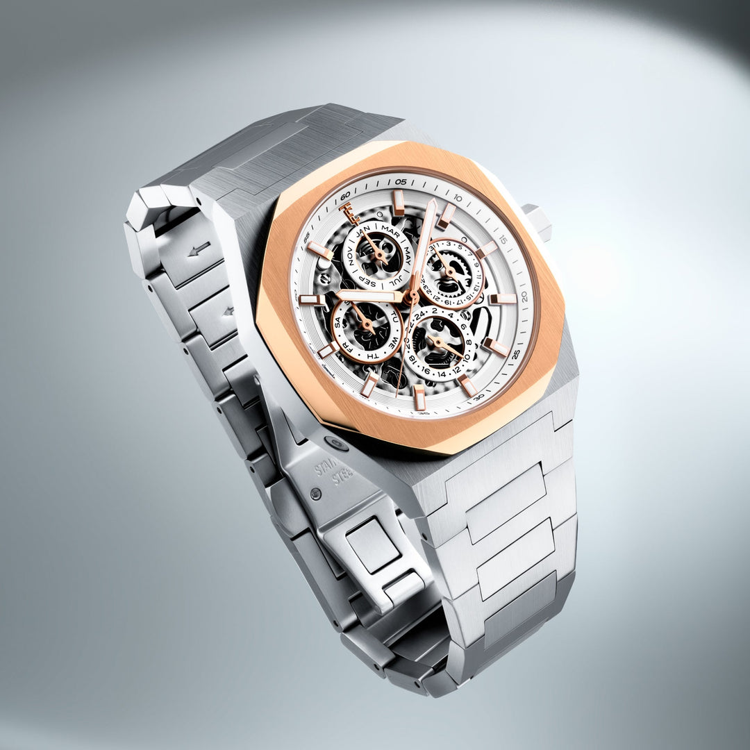 時計 greed Thomas Earnshaw Discovery Drake Triple Calendar Skeleton Automatic