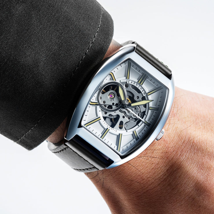 Thomas Earnshaw Heritage Beauchamp Skeleton Automatic Brushed Silver