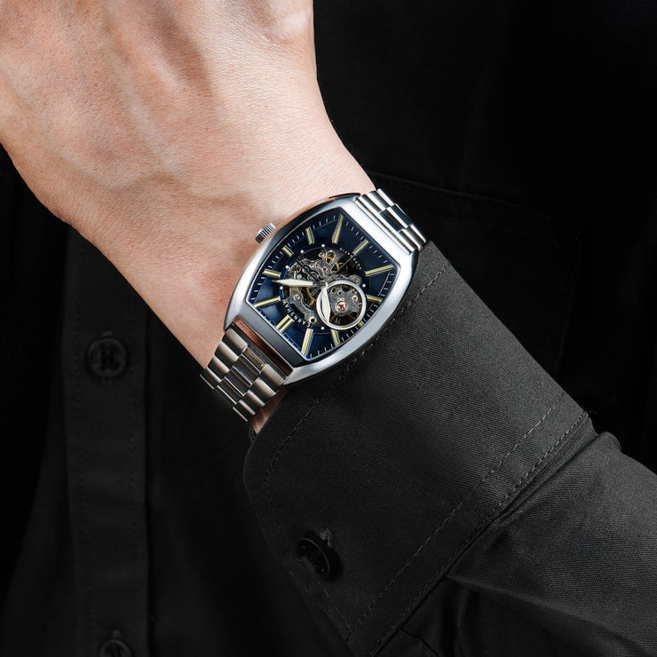 Thomas Earnshaw Heritage Beauchamp Skeleton Automatic Indigo Blue