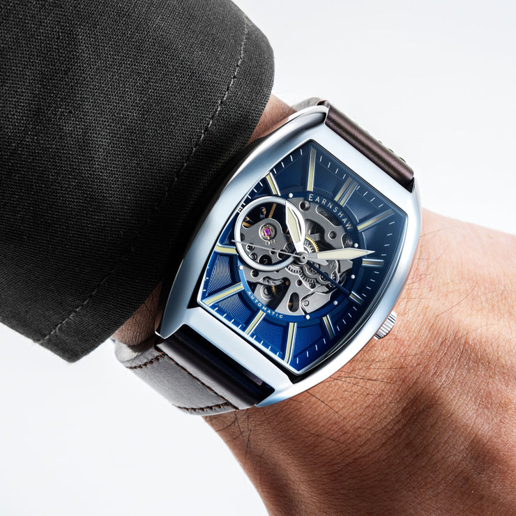 Thomas Earnshaw Heritage Beauchamp Skeleton Automatic Indigo Blue