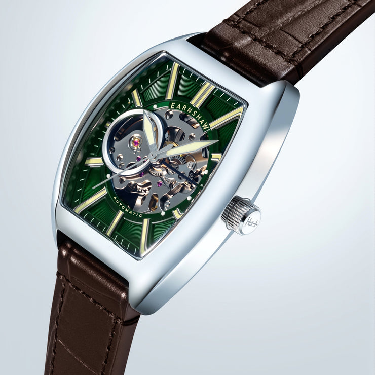 Thomas Earnshaw Heritage Beauchamp Skeleton Automatic Verdant Green