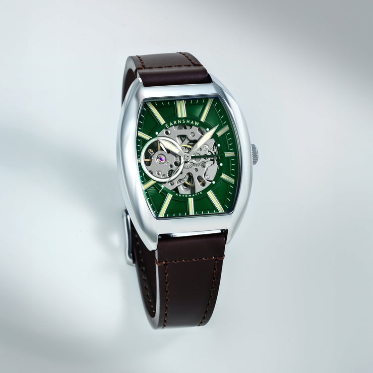Thomas Earnshaw Heritage Beauchamp Skeleton Automatic Verdant Green