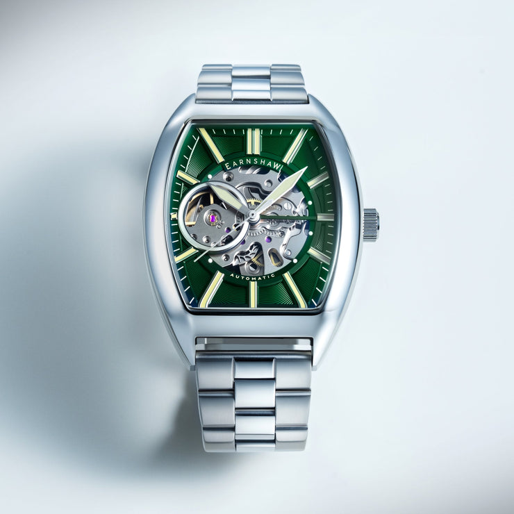 Thomas Earnshaw Heritage Beauchamp Skeleton Automatic Verdant Green