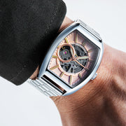 Thomas Earnshaw Heritage Beauchamp Skeleton Automatic Salmon Dust