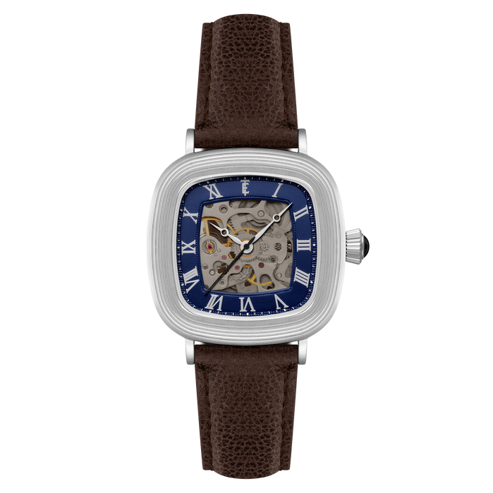 Thomas Earnshaw Heritage Chester Skeleton Automatic Navy Fusion angled shot picture