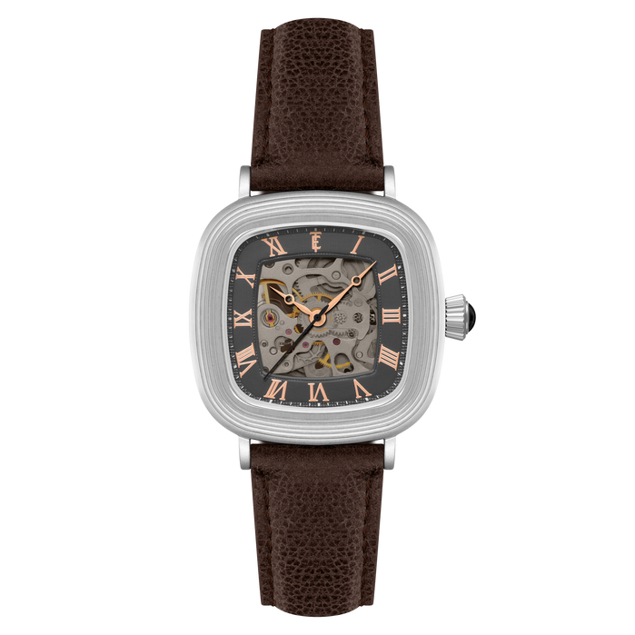Thomas Earnshaw Heritage Chester Skeleton Automatic Onyx Gauge angled shot picture