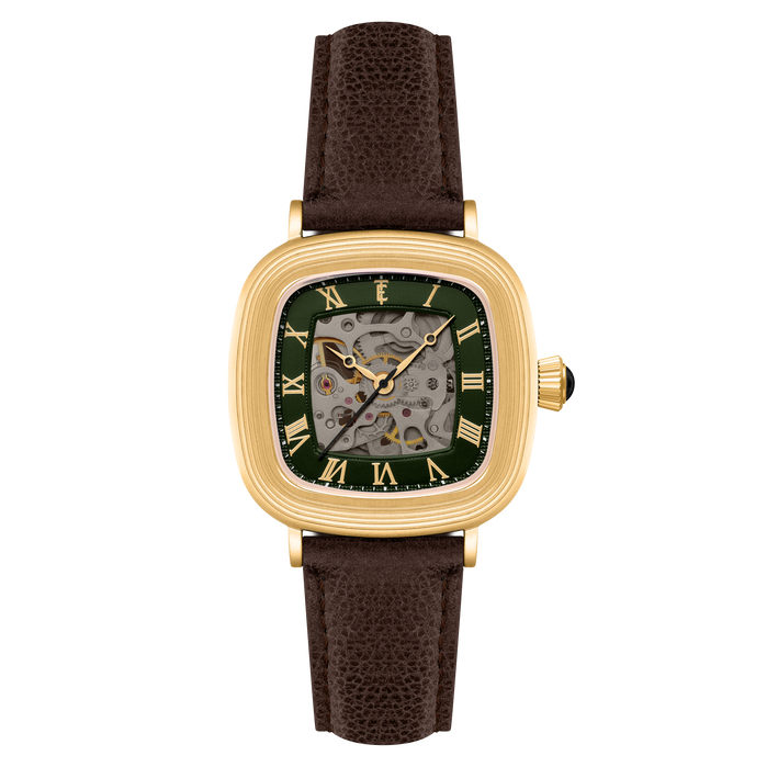 Thomas Earnshaw Heritage Chester Skeleton Automatic Verdant Circle angled shot picture